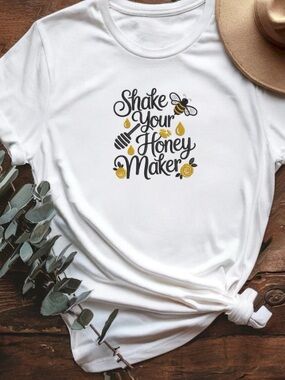 Shake Your Honey Maker Graphic Tee - White